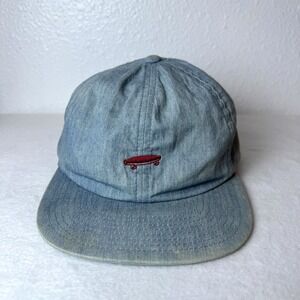 Vans Salton Ii Denim Hat Yupoong Cotton Strapback Cap Skater Skateboard